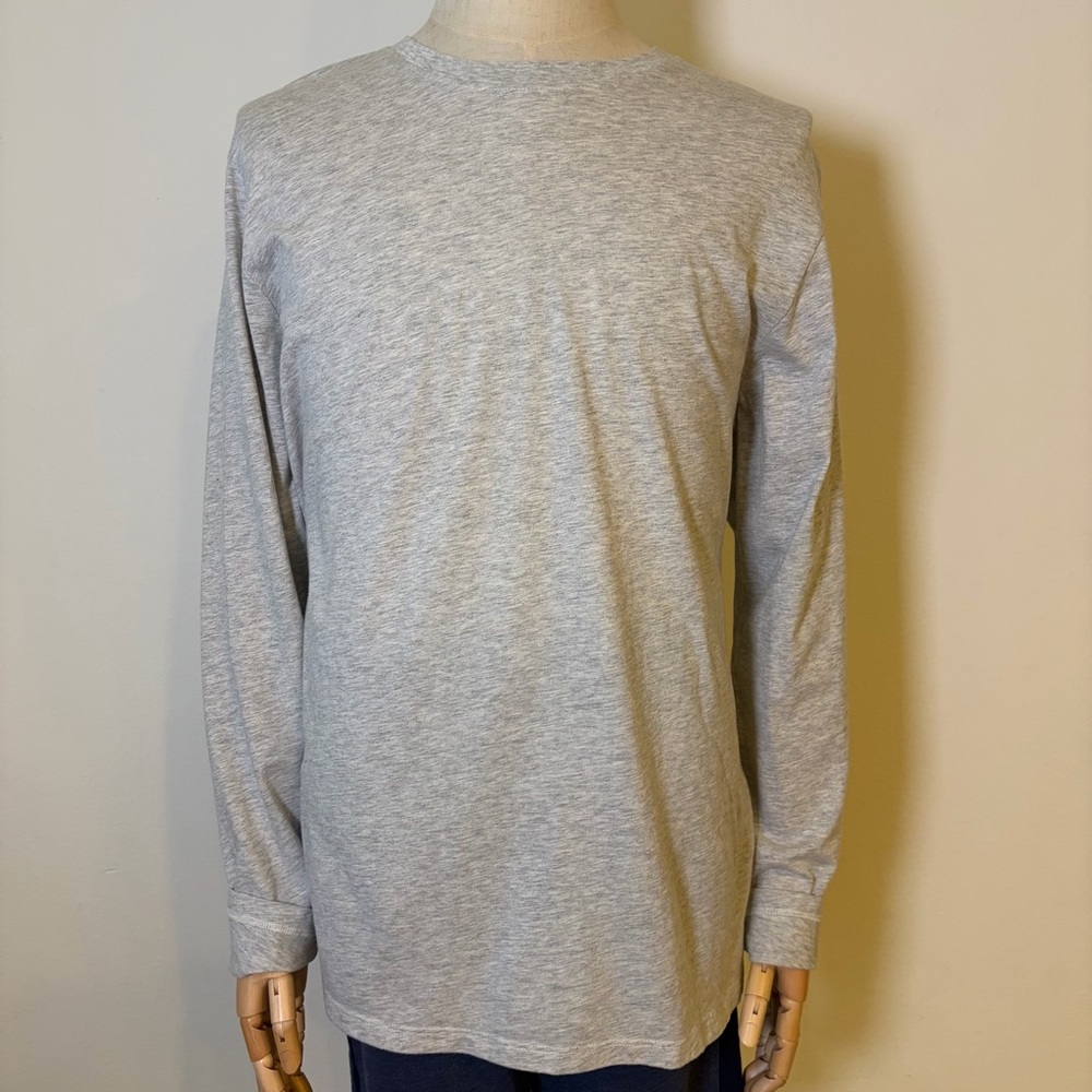 Old Navy Men's Gray Heather Long Sleeve Tee Shirt XL - Picture 2 of 8